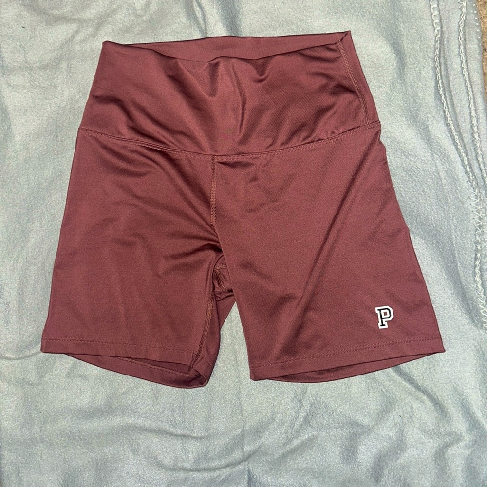 PINK Victoria's Secret Maroon Bike Shorts